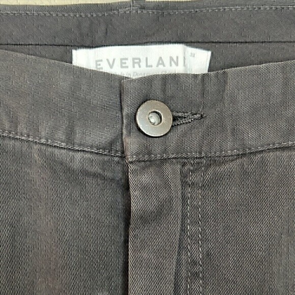 Everlane Mens Cotton Chino Trouser Pants Dark Grey size 32 - Picture 3 of 11